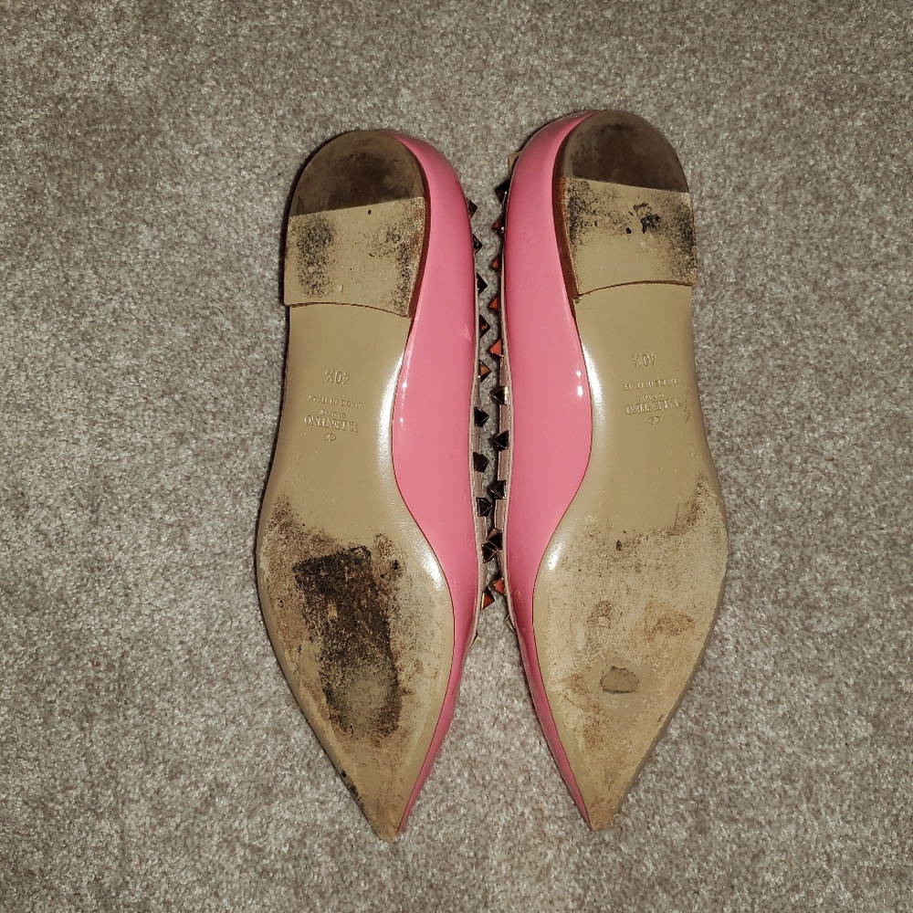 Valentino Rockstud Ballerina Flats - Picture 6 of 8